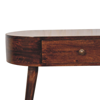 Solid Mango Wood Rounded Console Table