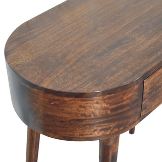 Solid Mango Wood Rounded Console Table