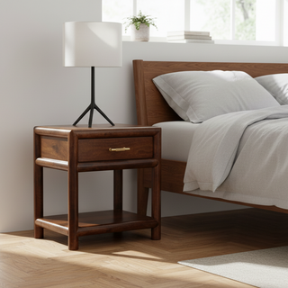 Regency Solid Wood Bedside Table