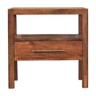 Saffron Bedside Table, Solid Mango Wood