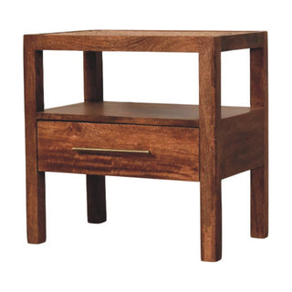 Saffron Bedside Table, Solid Mango Wood