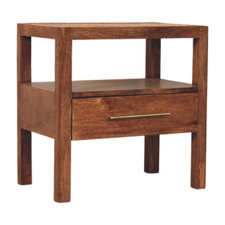 Saffron Bedside Table, Solid Mango Wood