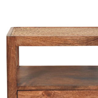 Saffron Bedside Table, Solid Mango Wood