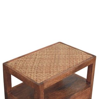 Saffron Bedside Table, Solid Mango Wood