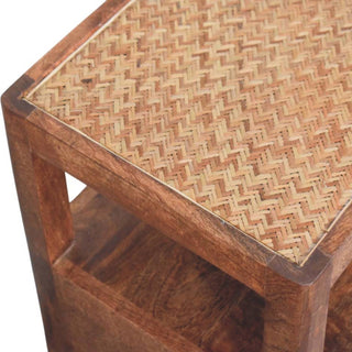 Saffron Bedside Table, Solid Mango Wood