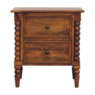 Harper Spindle Bedside - Mango Wood