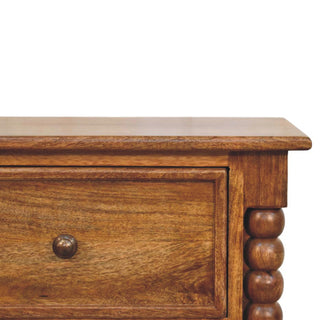 Harper Spindle Bedside - Mango Wood