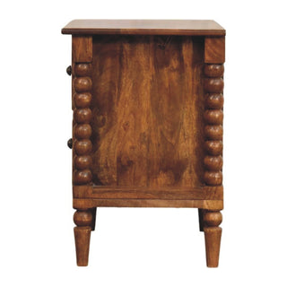 Harper Spindle Bedside - Mango Wood