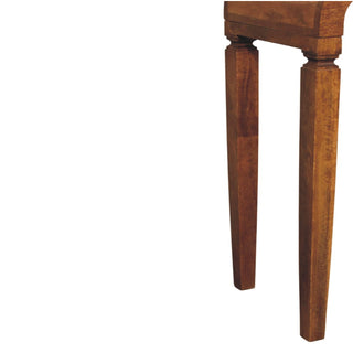 Arcus Mango Wood Console Table in Amber Oak Finish