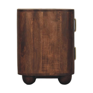 Marlowe Fluted Nightstand – Solid Mango Wood