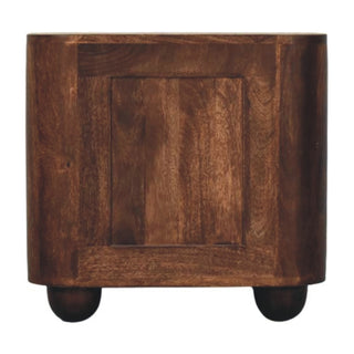 Marlowe Fluted Nightstand – Solid Mango Wood