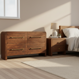Aurelio Smoked Oak Chest of Drawers