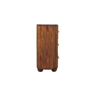 Ridgefront Solid Mango Wood Six-Drawer Chest