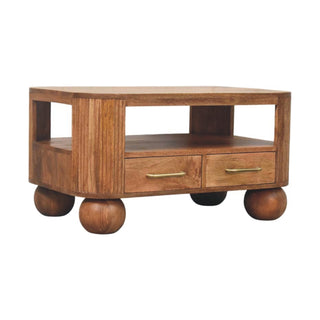 Mango Wood Fluted Coffee Table