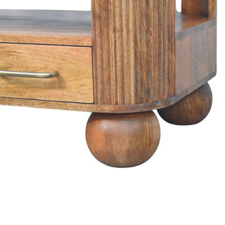 Mango Wood Fluted Coffee Table