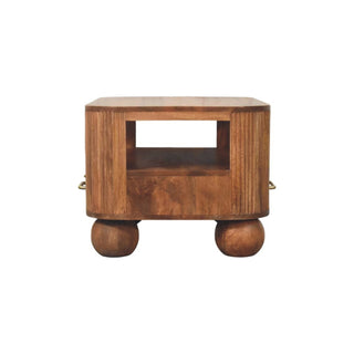 Mango Wood Fluted Coffee Table