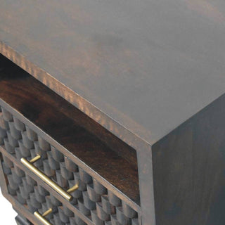 Cadiz Solid Mango Wood Bedside Table