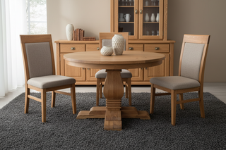 Valentina Round Dining Table – Solid Mango Wood