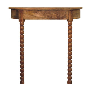 Solid Mango Wood Spindle Console Table