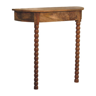 Solid Mango Wood Spindle Console Table