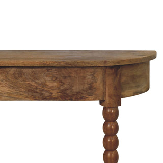 Solid Mango Wood Spindle Console Table