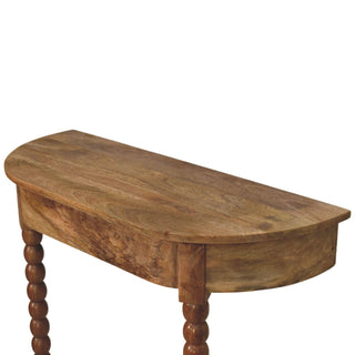 Solid Mango Wood Spindle Console Table
