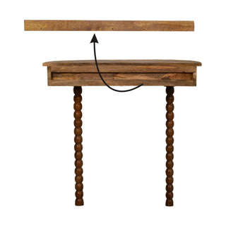 Solid Mango Wood Spindle Console Table