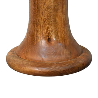 Solid Mango Wood Pedestal Console Table