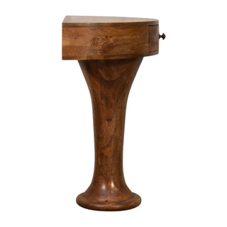 Solid Mango Wood Pedestal Console Table