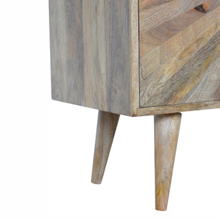 Sunrise Carved Cabinet in Oak Finish