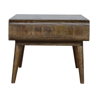 Curved Coffee Table in Grey-Wash Finish