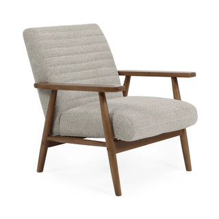 Ivy Sand Chenille Tweed Upholstered Armchair