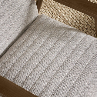 Ivy Sand Chenille Tweed Upholstered Armchair