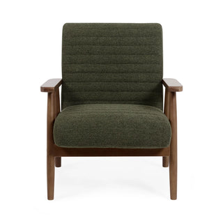 Ivy Olive Chenille Upholstered Armchair