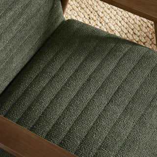 Ivy Olive Chenille Upholstered Armchair