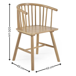 Kaito Dining Chair - Set of 2, 4, or 6 - Rubberwood