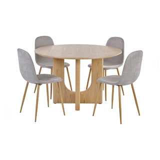 Set of 4 Lottie Dining Chairs, Terracota