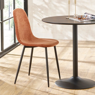 Set of 4 Lottie Dining Chairs, Terracota