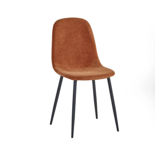 Set of 4 Lottie Dining Chairs, Terracota