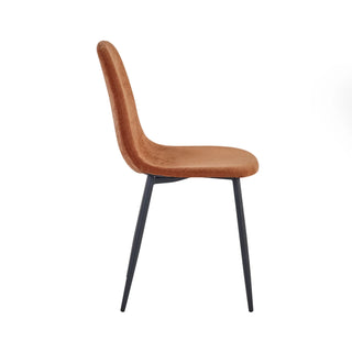 Set of 4 Lottie Dining Chairs, Terracota