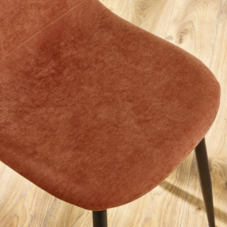 Set of 4 Lottie Dining Chairs, Terracota