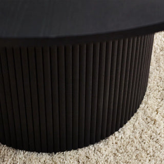 Louis Round Dining Table, Black Finish