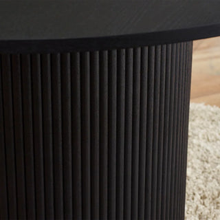 Louis Round Dining Table, Black Finish