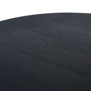 Louis Round Dining Table, Black Finish