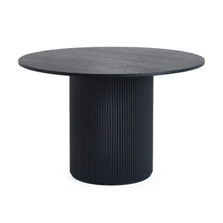 Louis Round Dining Table, Black Finish
