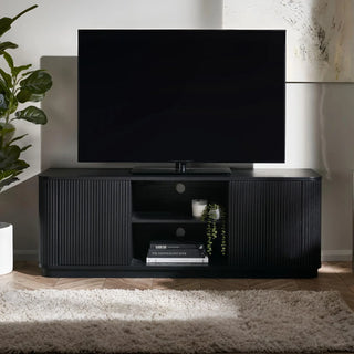 Louis TV Unit, Oak Finish