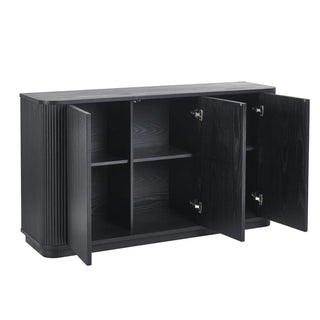 Louis Black Sideboard, Ash Wood