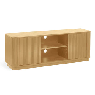 Louis TV Unit, Oak Finish