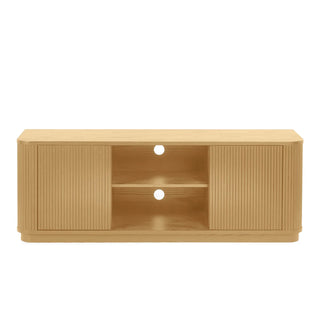 Louis TV Unit, Oak Finish