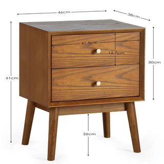 Set of 2 Lowry Bedside Tables